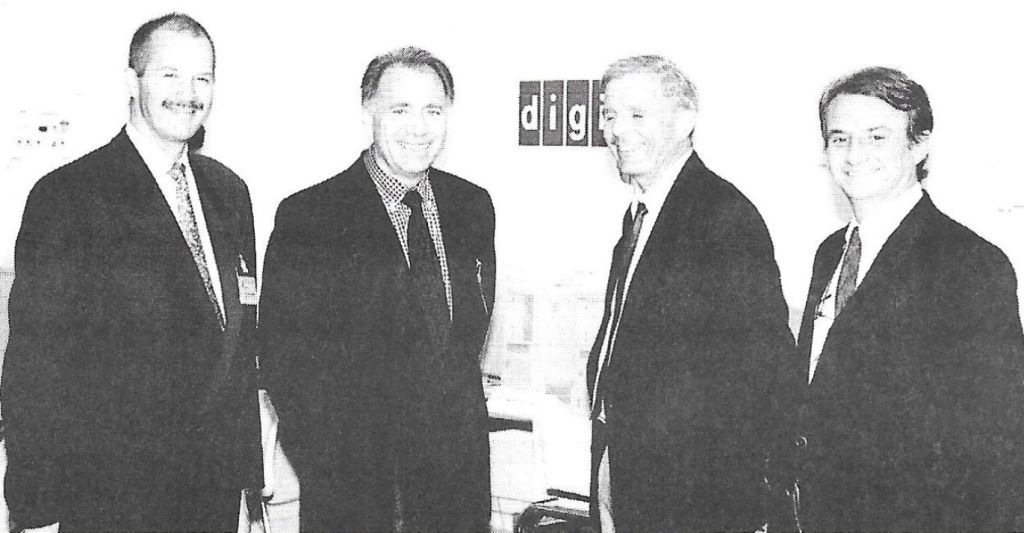 Max Hoffman, Digital; Reinhard Nedela, Peritech; Dieter M. Moser, Somori España; y Jaime Esparza (Tapag Oficinas).