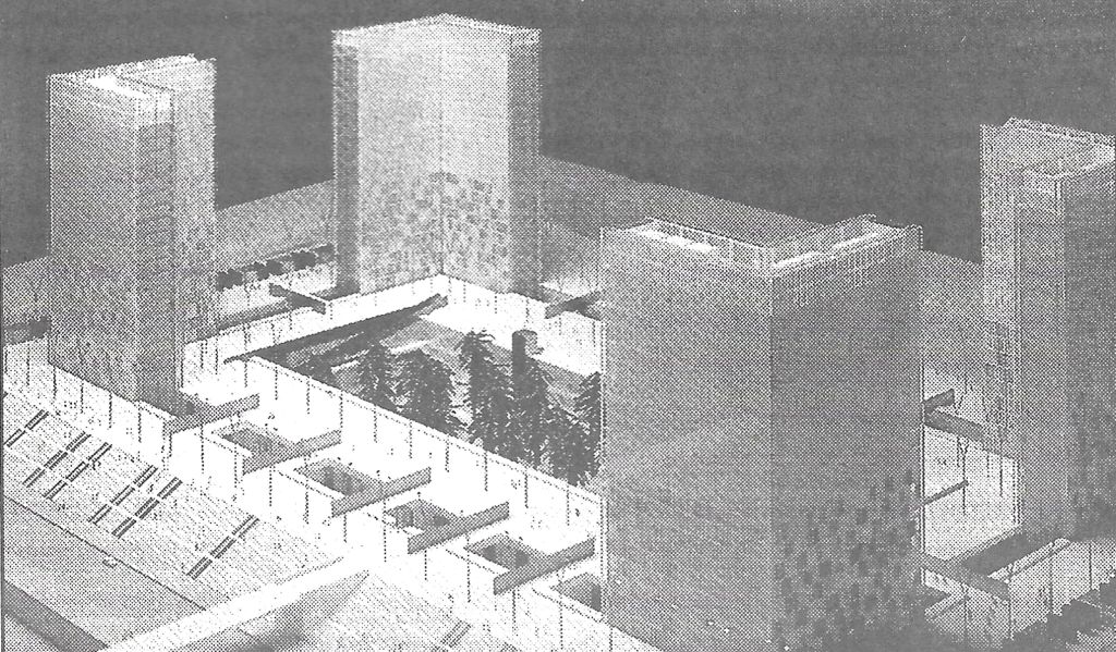 Maqueta de la Biblioteca Nacional de Francia
