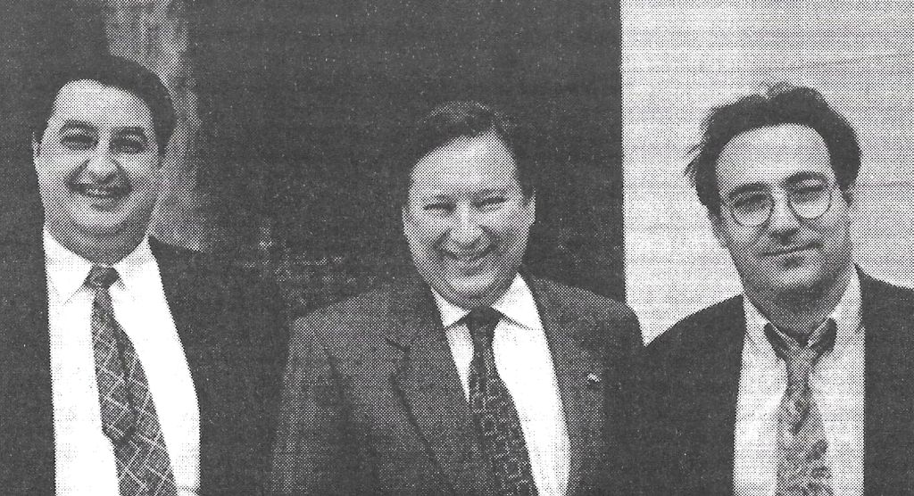 Servicom. Felipe García Montesinos, director de sistemas (Madrid); Rodolfo Carpintier Santana, director de nuevas aplicaciones (Madrid); Jordi Grau Moracho, coordinador de sistema (Barcelona).