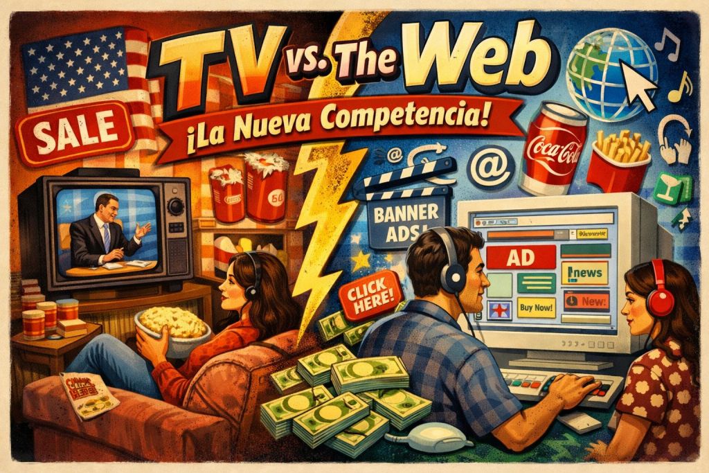 El web compite con la TV
