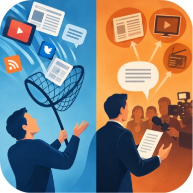 Media catching vs. Media pitching