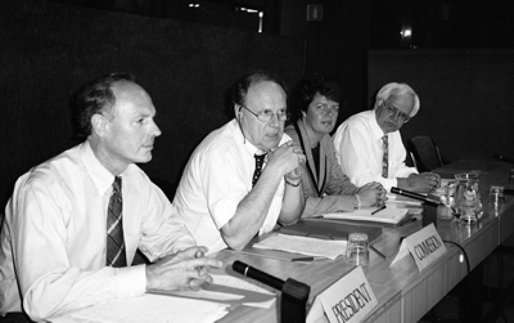 Jürgen Westhoff, Frans de Bruïne, Sabine Graumann y Willi Bredemeier