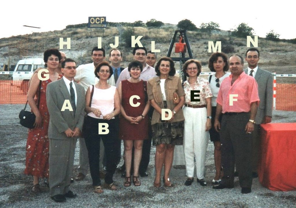 Junio de 1997. Acto oficial de colocación de la primera piedra del nuevo edificio destinado a albergar los estudios de la EUBD en el Campus de Espinardo.