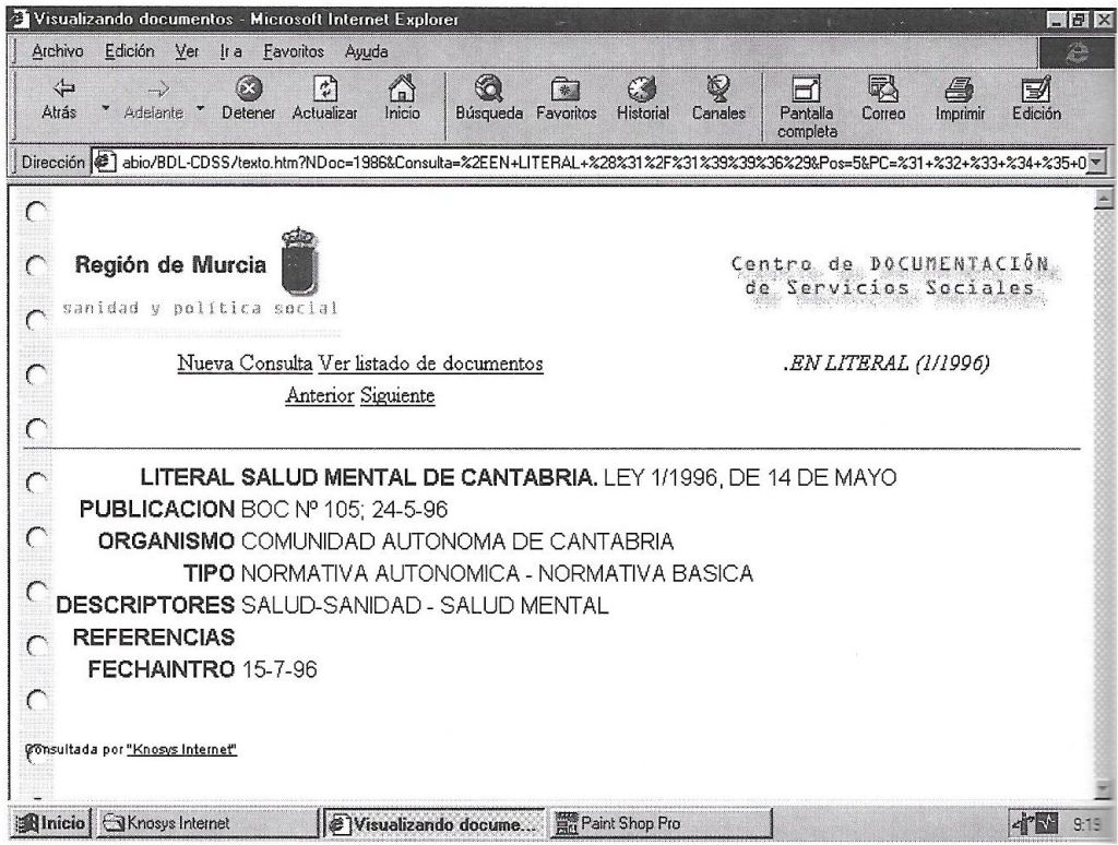Modelado documental